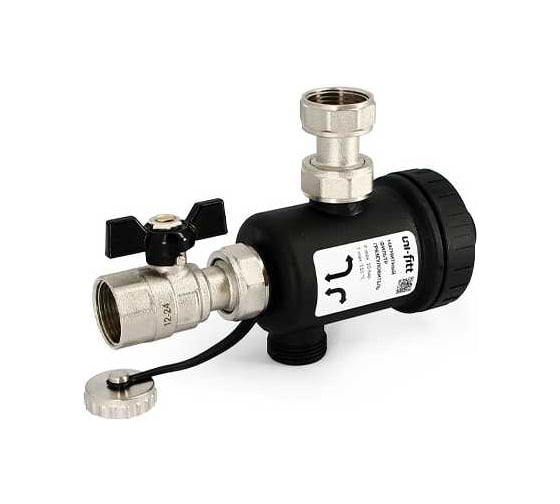 Изображение товара Фильтр-грязеуловитель магнитный для котла Uni-Fitt 3/4, пластик, чёрный 215B3001