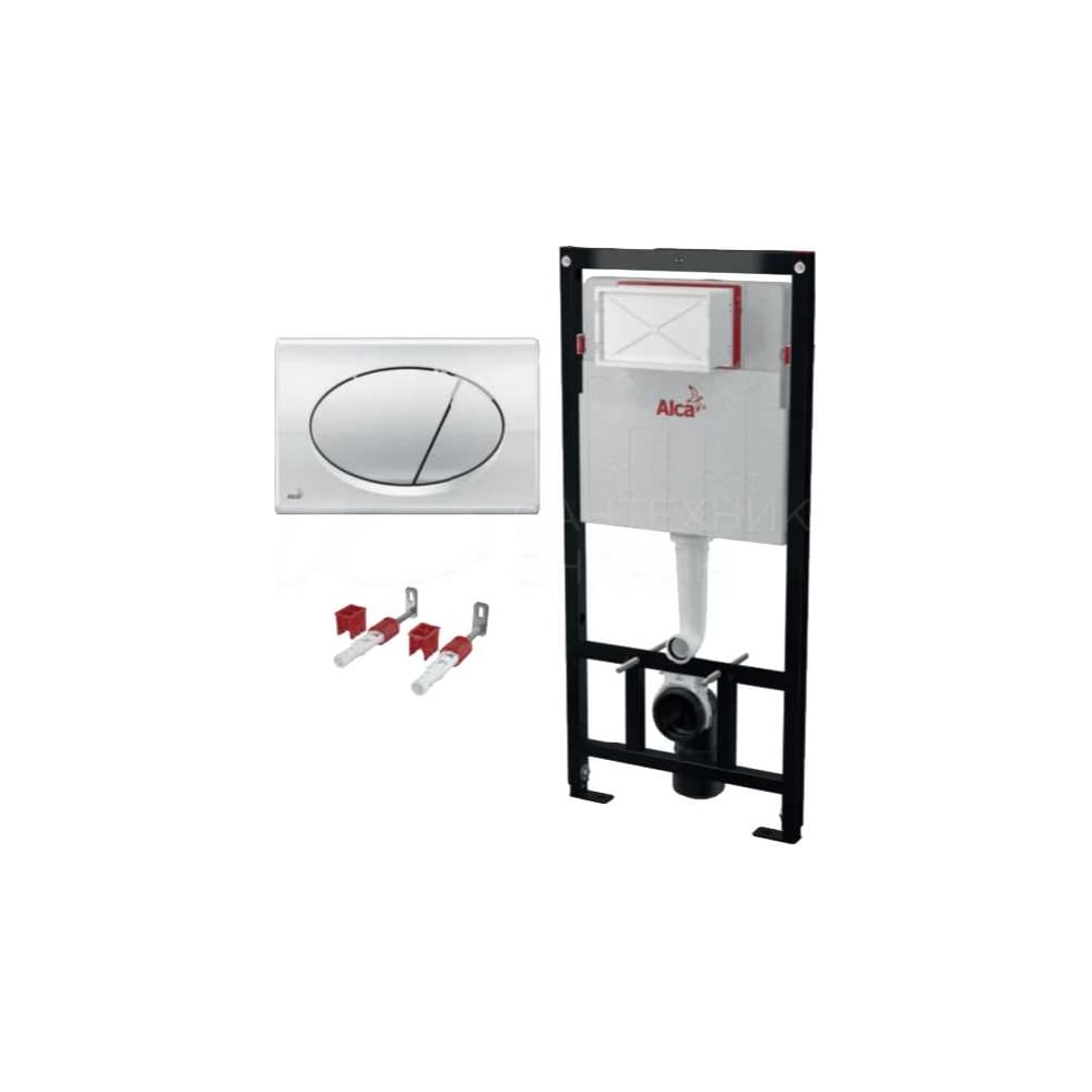 Изображение товара Инсталляция с хром кнопкой AlcaPlast AM101/1120-3:1 RU M71-0001