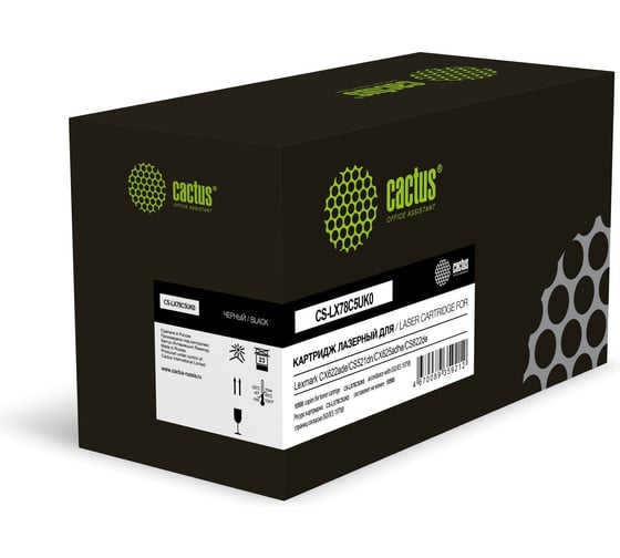 Изображение товара Картридж лазерный Cactus CS-LX78C5UK0 78C5UK0/78C5UKE черный (10500стр.) для Lexmark CX622ade/CS521d 2145082