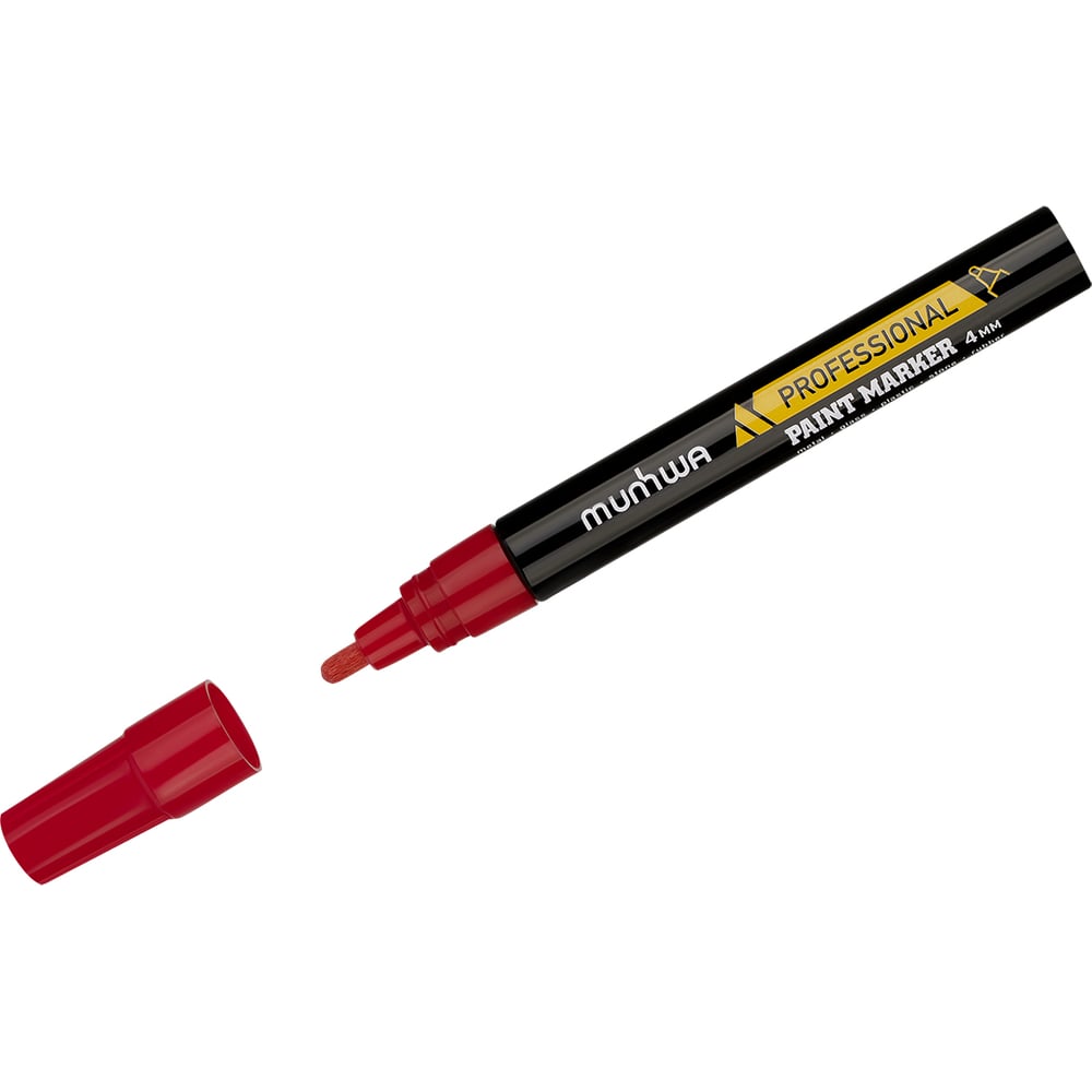 Изображение товара Маркер-краска Munhwa Professional Paint Marker красная 4мм набор 12 шт.