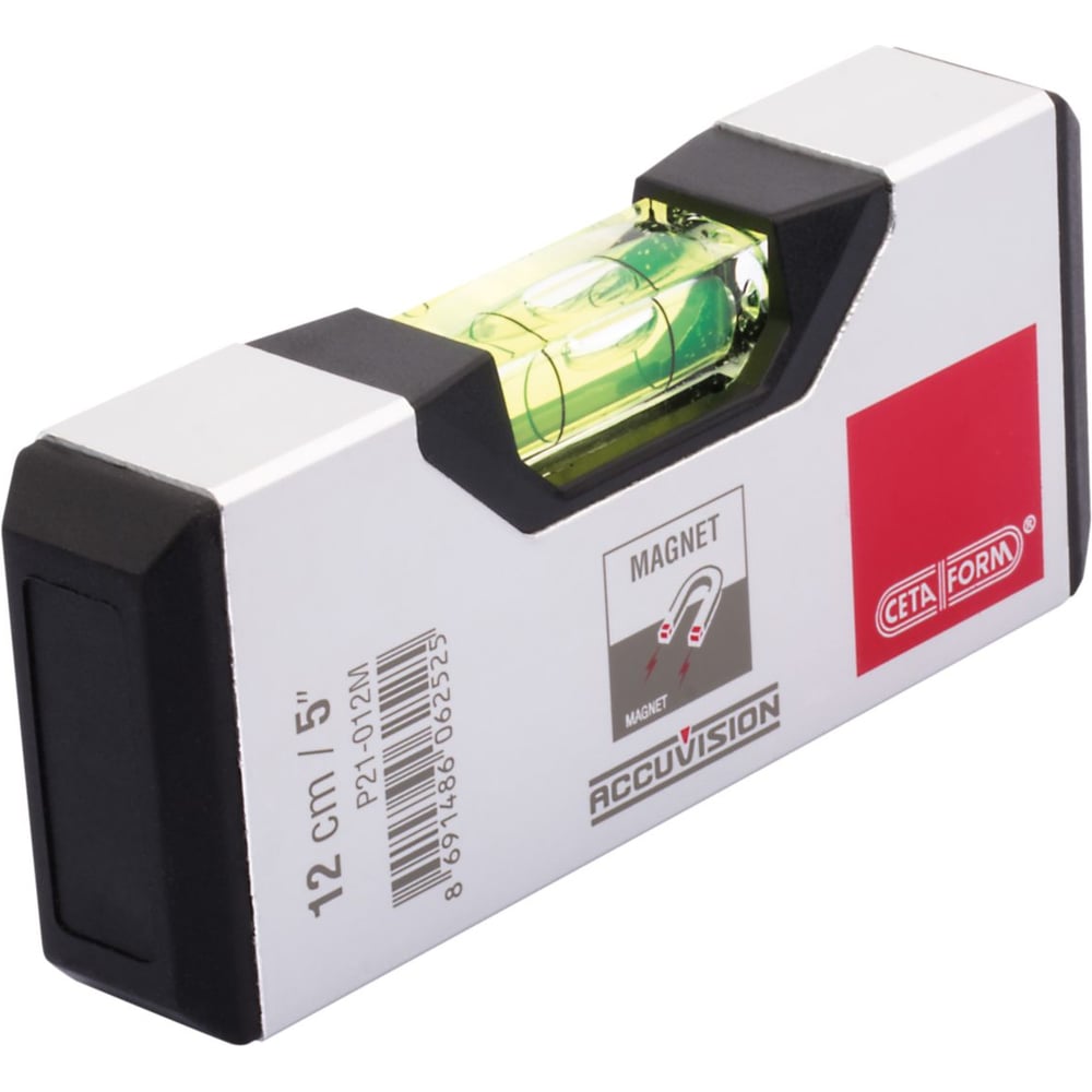 Изображение товара Магнитный строительный уровень Ceta Form 12 см с одним глазком и магнитом