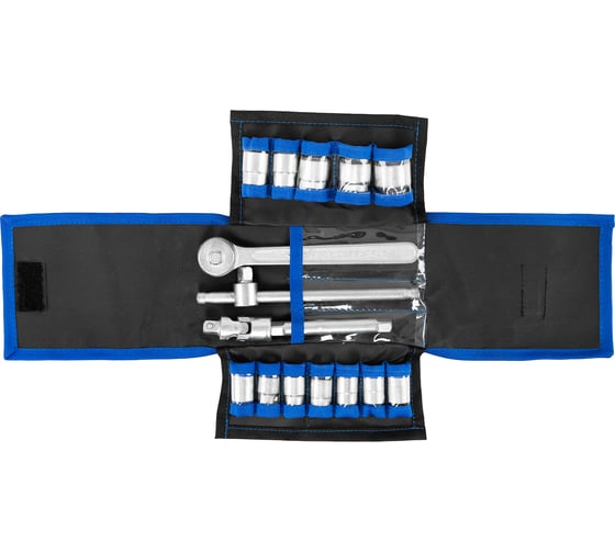 Изображение товара Набор головок SITOMO N5 оцинк. 8-22мм (кв.10мм) ПВХ фут. BELARUS 1141698