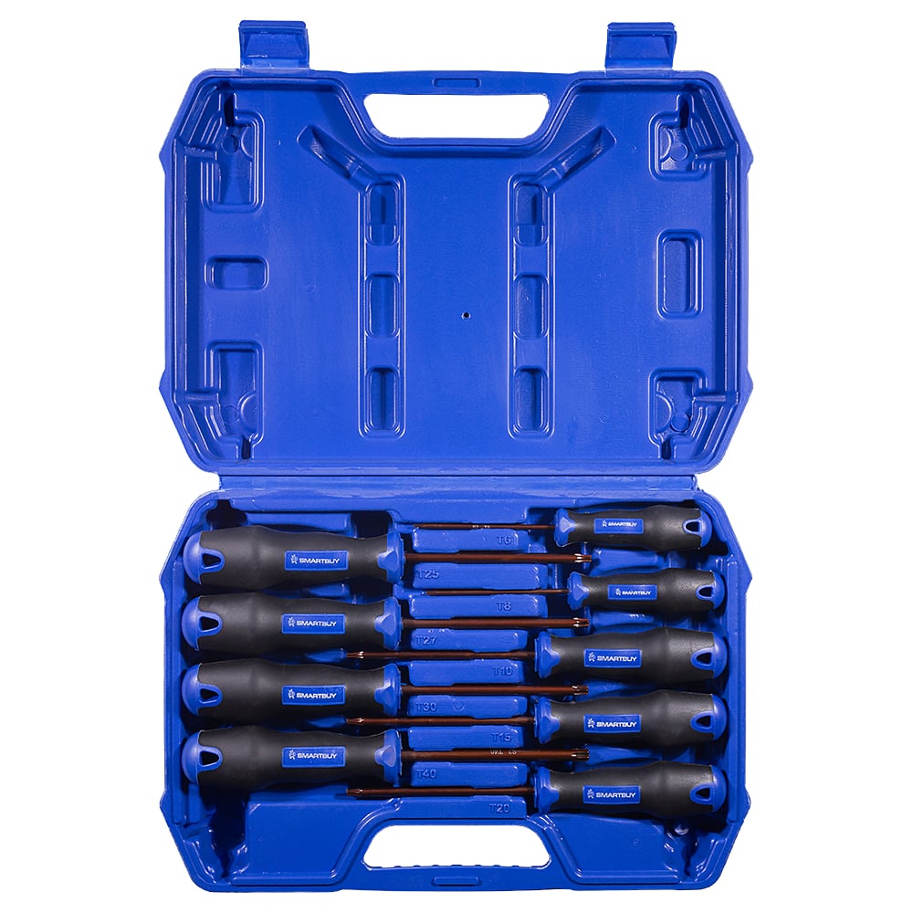 Изображение товара Набор отверток Smartbuy PRO TOOLS SBT-PRO-SCN-9P3 TORX 9 шт с кейсом