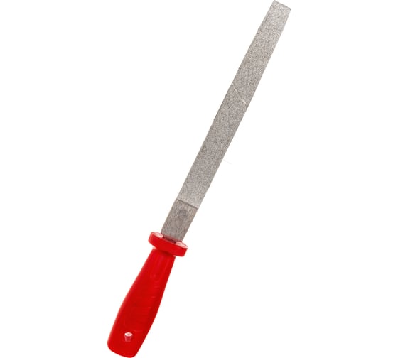 Изображение товара Алмазный напильник CNIC плоский остроносый 200мм р.ч. 190мм 125/100 с пластмассовой ручкой 30287
