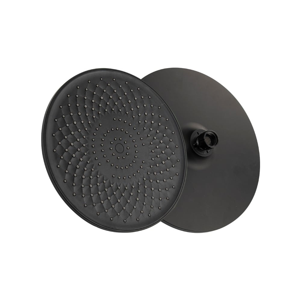 Изображение товара Лейка тропическая душ круглая пластиковая GFmark черная 6142