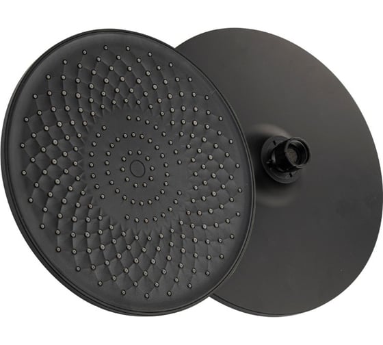 Изображение товара Лейка тропический душ круглая пластиковая GFmark цвет черный 6142