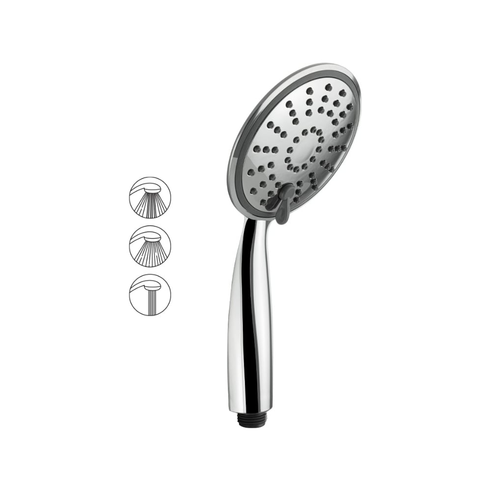 Изображение товара Лейка душевая массажная GFmark большая 6033 с 3 режимами и функцией очистки