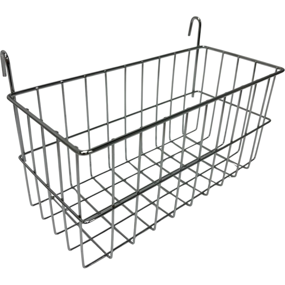 Изображение товара Корзина для тележек ACG хромированная 1025591 надежная металлическая