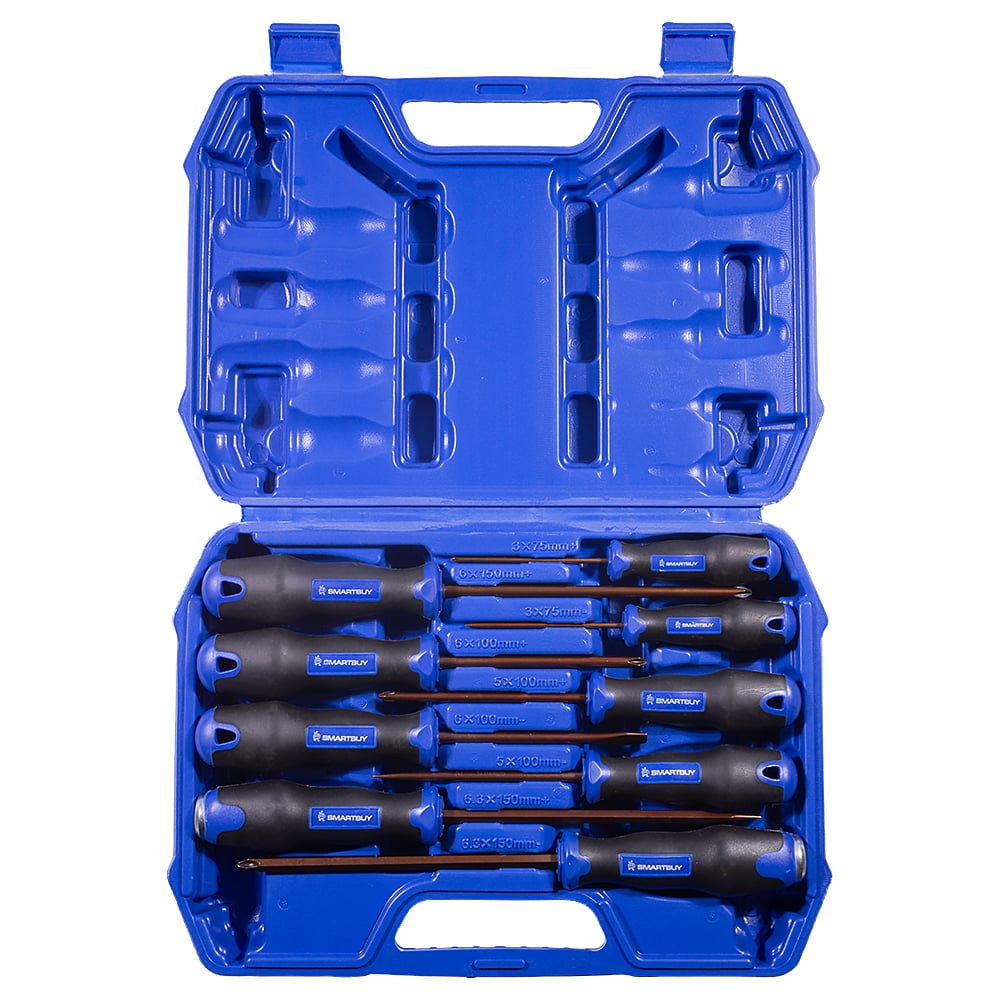 Изображение товара Набор отверток Smartbuy PRO TOOLS SBT-PRO-SCN-9P2 9 шт магнитные и ударные