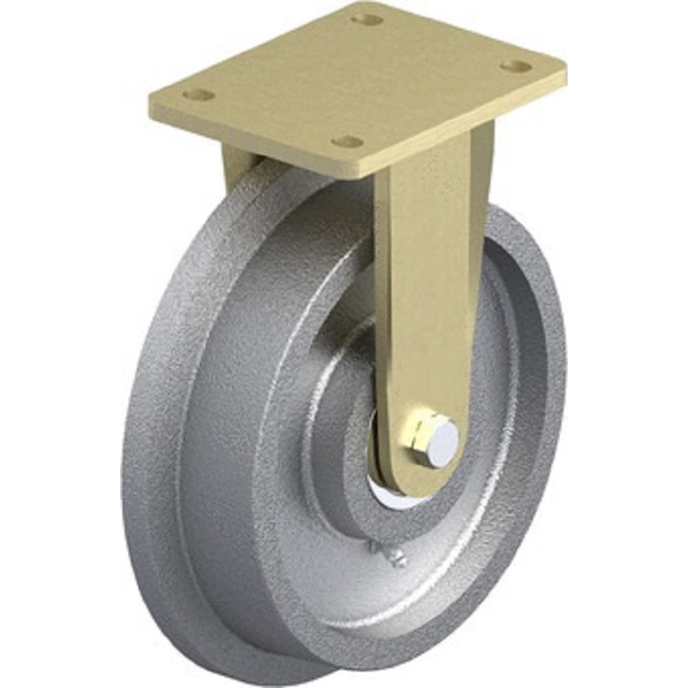 Изображение товара Большегрузное колесо КубаньЛитМаш из чугуна с двойным шарикоподшипником для промышленных целей