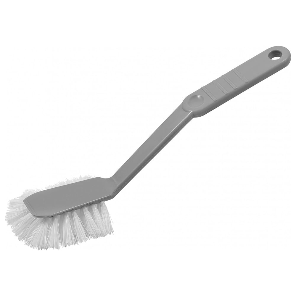 Изображение товара Щетка для посуды Spin&Clean Step серебряная овальная пластиковая