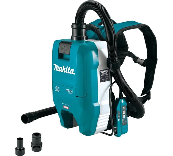 Изображение товара Аккумуляторный ранцевый пылесос Makita 40 В, 2 л, без АКБ и ЗУ VC009GZ01