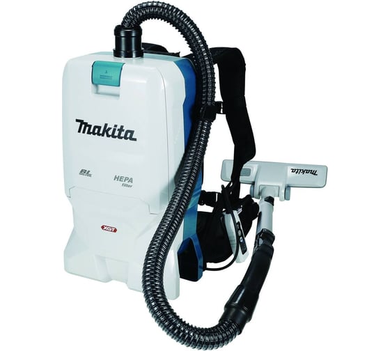 Изображение товара Аккумуляторный ранцевый пылесос Makita 40 В, 200 бар, 2400 л/мин, без АКБ и ЗУ VC011GZ