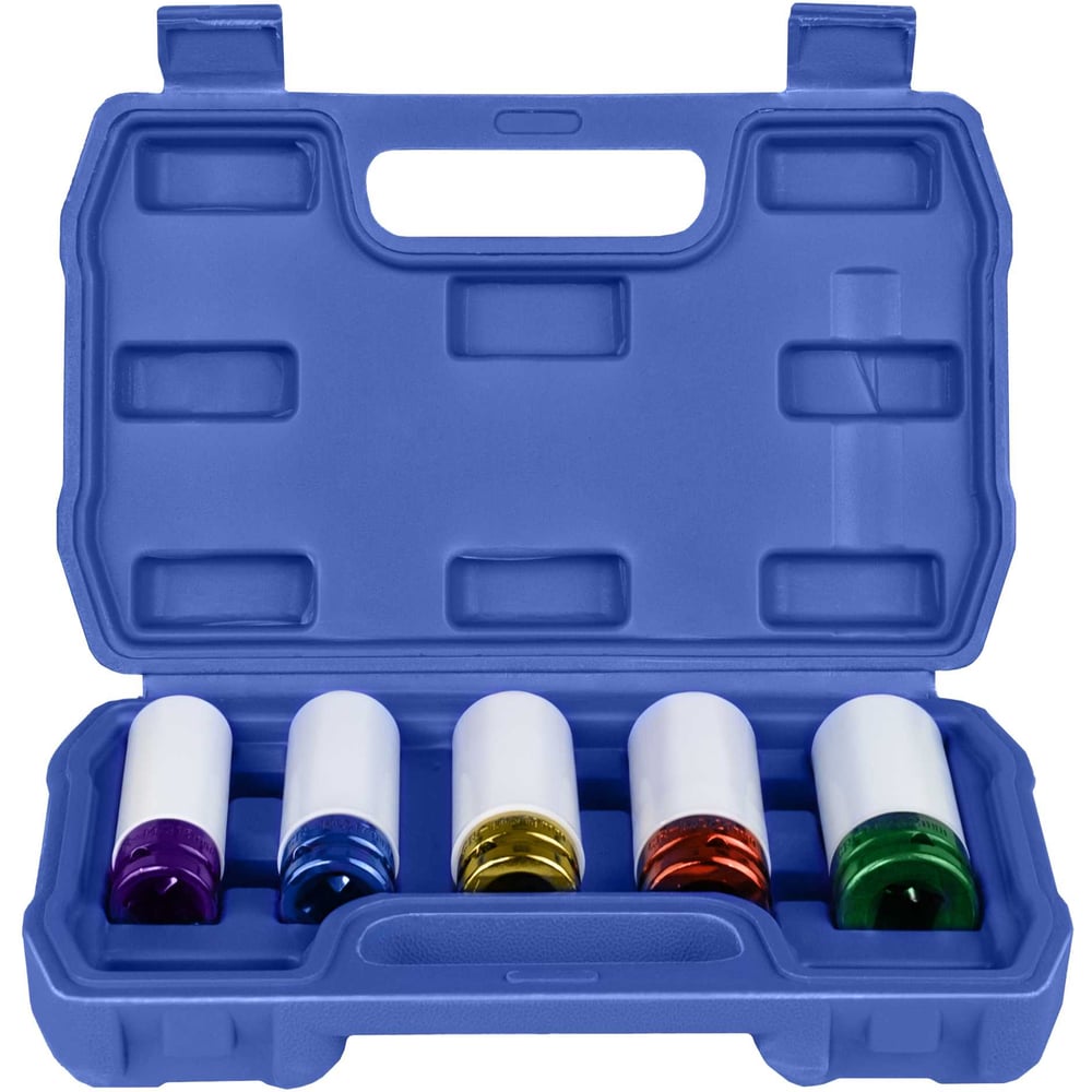 Изображение товара Набор ударных головок БелАК 1/2, 5 предметов в кейсе