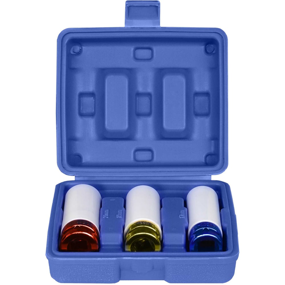 Изображение товара Набор ударных головок БелАК 1/2 дюйма, 3 предмета, CrMo, кейс