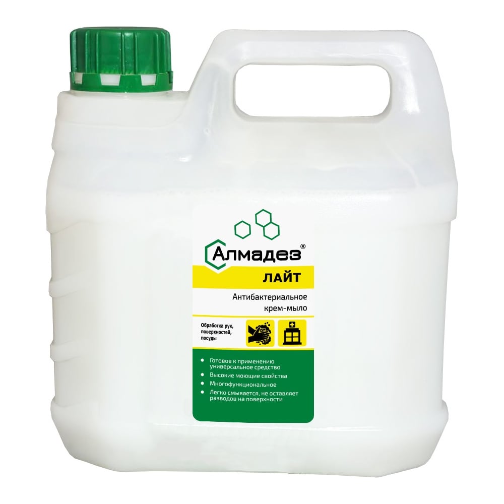 Изображение товара Крем-мыло антибактериальное АЛМАДЕЗ 3л канистра для гигиены и чистоты