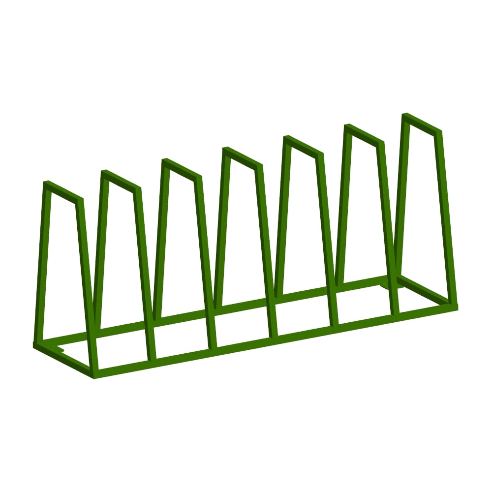 Изображение товара Велопарковка Parallax тип 2 зеленая для хранения велосипедов