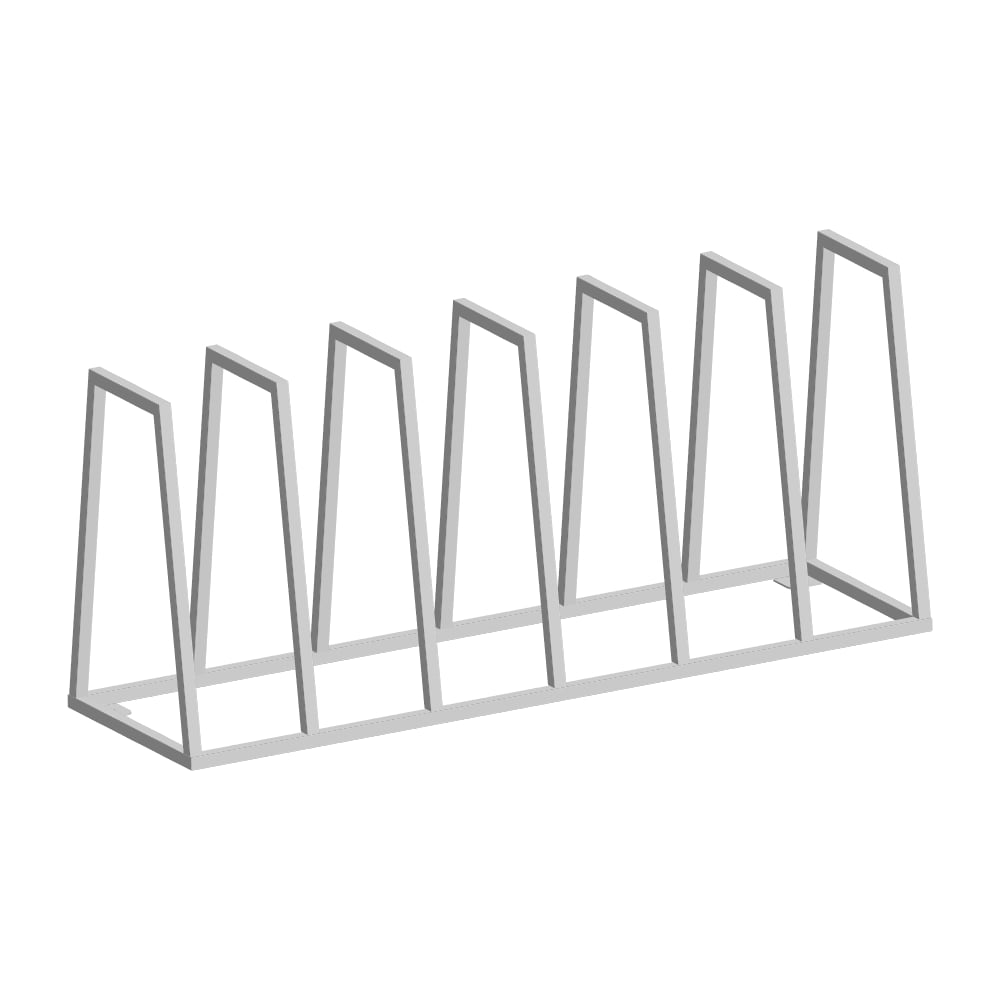 Изображение товара Велопарковка Parallax тип 2 серебро надежное металлическое держание велосипедов