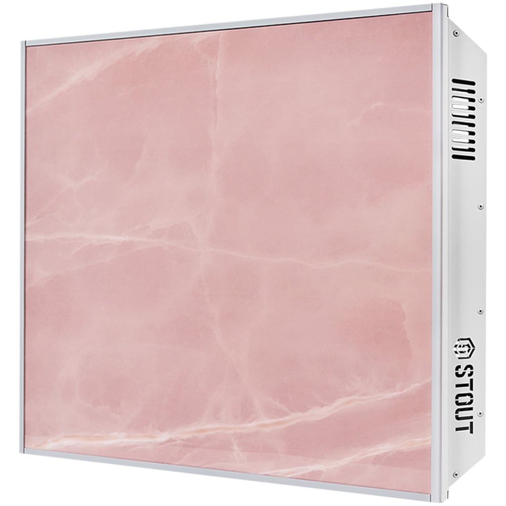 Изображение товара Отопительная панель ROSE STONE SCT 60x60 0.35 кВт розовая грань для дома и офиса