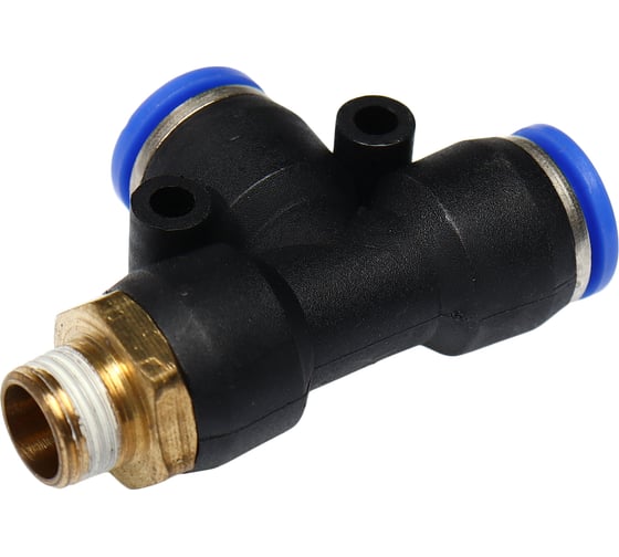 Изображение товара Фитинг Т-образный для пластиковых трубок 8мм с наружной резьбой 1/8 Эврика ER-SPD08-01 985635