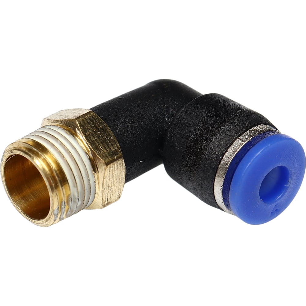 Изображение товара Фитинг угловой для пластиковых трубок 4мм с наружной резьбой 1/8 Эврика ER-SPL04-01 747912