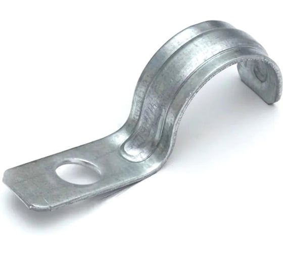 Изображение товара Скоба KOPOS металл. усиленная 1 лапковая d 19-20 мм 6719-20 (ZNM) компл. 100 шт. PF-6719-20-ZNM-S