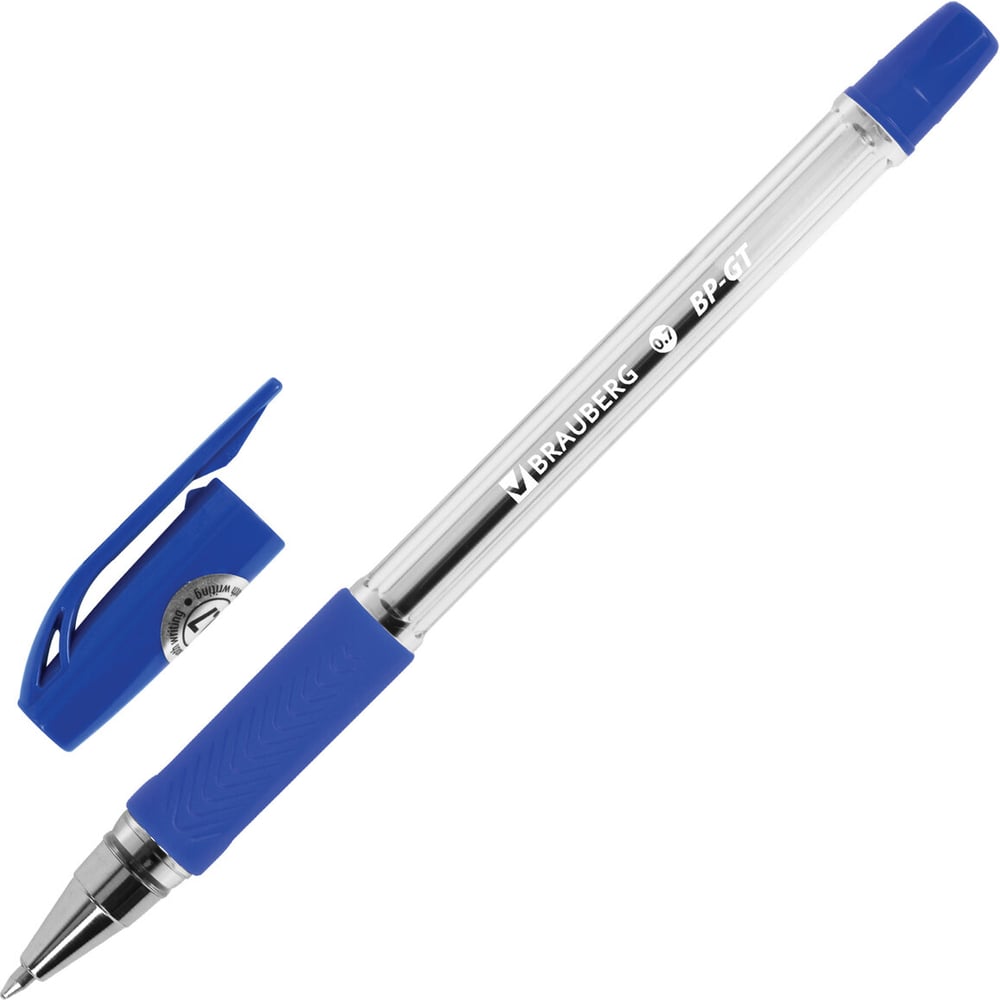 Изображение товара Набор шариковых ручек BRAUBERG BP-GT, 5 шт, синие, узел 0,7 мм