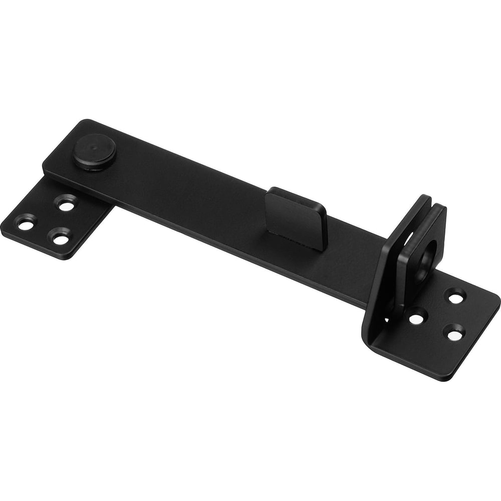 Изображение товара Щеколда с проушиной DOMART ЛОФТ 150 мм черная для деревянных окон и дверей