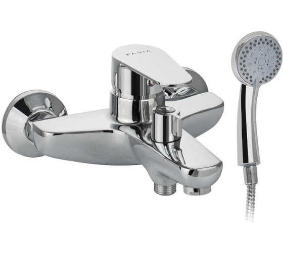 Изображение товара Смеситель для ванны FABIA с коротким литым изливом, с дивектором на корпусе, цвет хром 21409