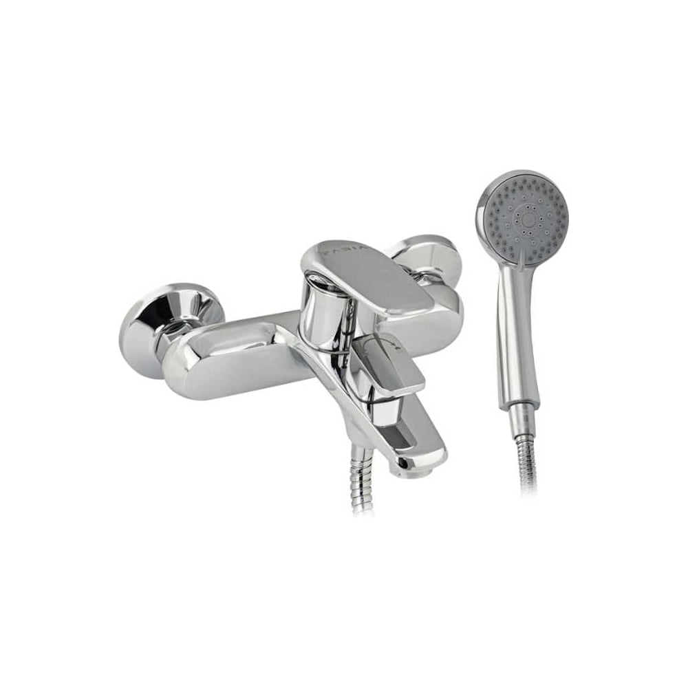 Изображение товара Смеситель для ванной FABIA с коротким литым изливом и дивертором хром