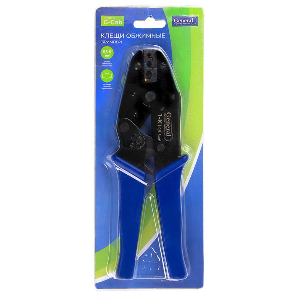 Изображение товара Обжимные клещи G-Cab для изолированных и неизолированных наконечников 0.5-6мм²