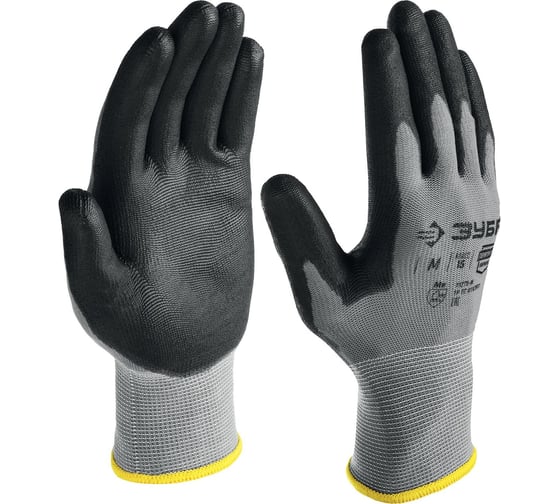 Изображение товара Перчатки с полиуретановым покрытием ЗУБР размер M 11275-M_z01