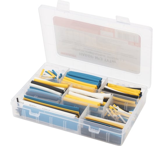 Изображение товара Набор термоусадочных трубок REXANT №3 ТУТнг 4 цвета, 288 шт. 29-0133