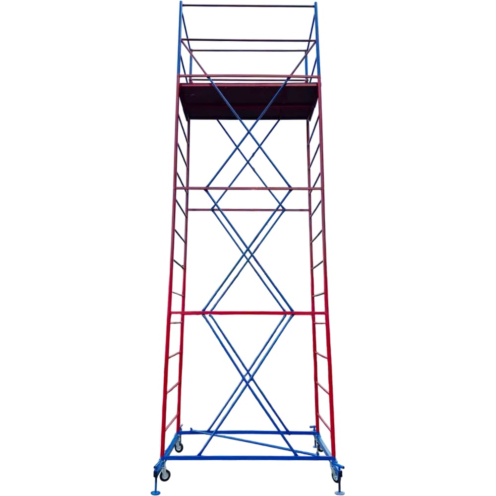 Изображение товара Вышка-тура ООО "РИЗ" Флагман 1 0х2 6.25 м, модульная, с колесами и площадкой