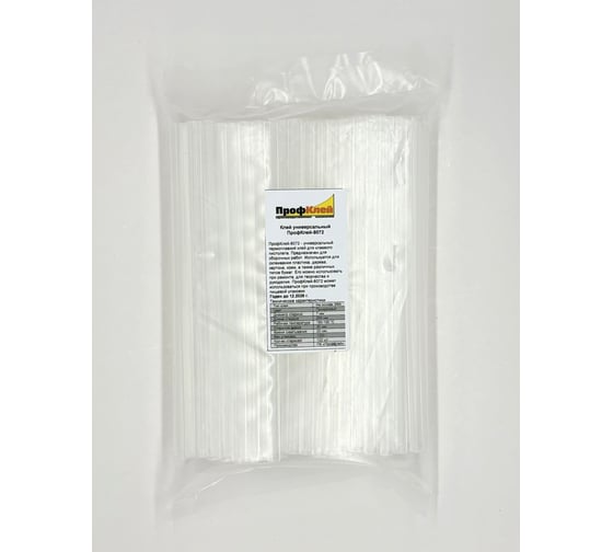 Изображение товара Клеевые стержни ПрофКлей -8072 прозрачные 7х200 мм 120 шт 1 кг RU.07.100.2T