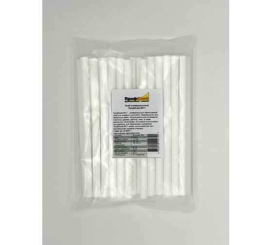 Изображение товара Клеевые стержни ПрофКлей -8511 белые 11х200 мм 25 шт 500 г RU.11.50.2W