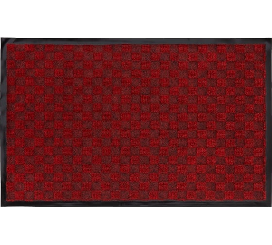 Изображение товара Влаговпитывающий придверный коврик ComeForte жаккард 90x150 бордовый HP-219