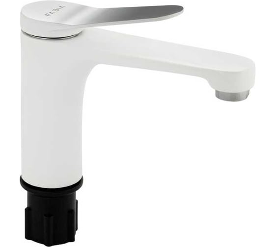 Изображение товара Смеситель для раковины FABIA литой корпус, цвет хром + белая эмаль 9634