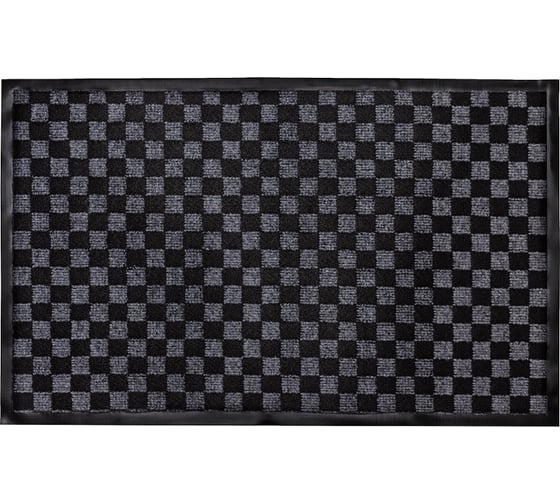 Изображение товара Влаговпитывающий придверный коврик ComeForte жаккард 90x150 см серый HP-218