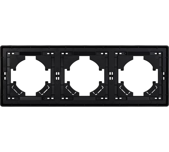 Изображение товара Рамка ALTECH 3 местная ENCORE 3PВ черная 07424