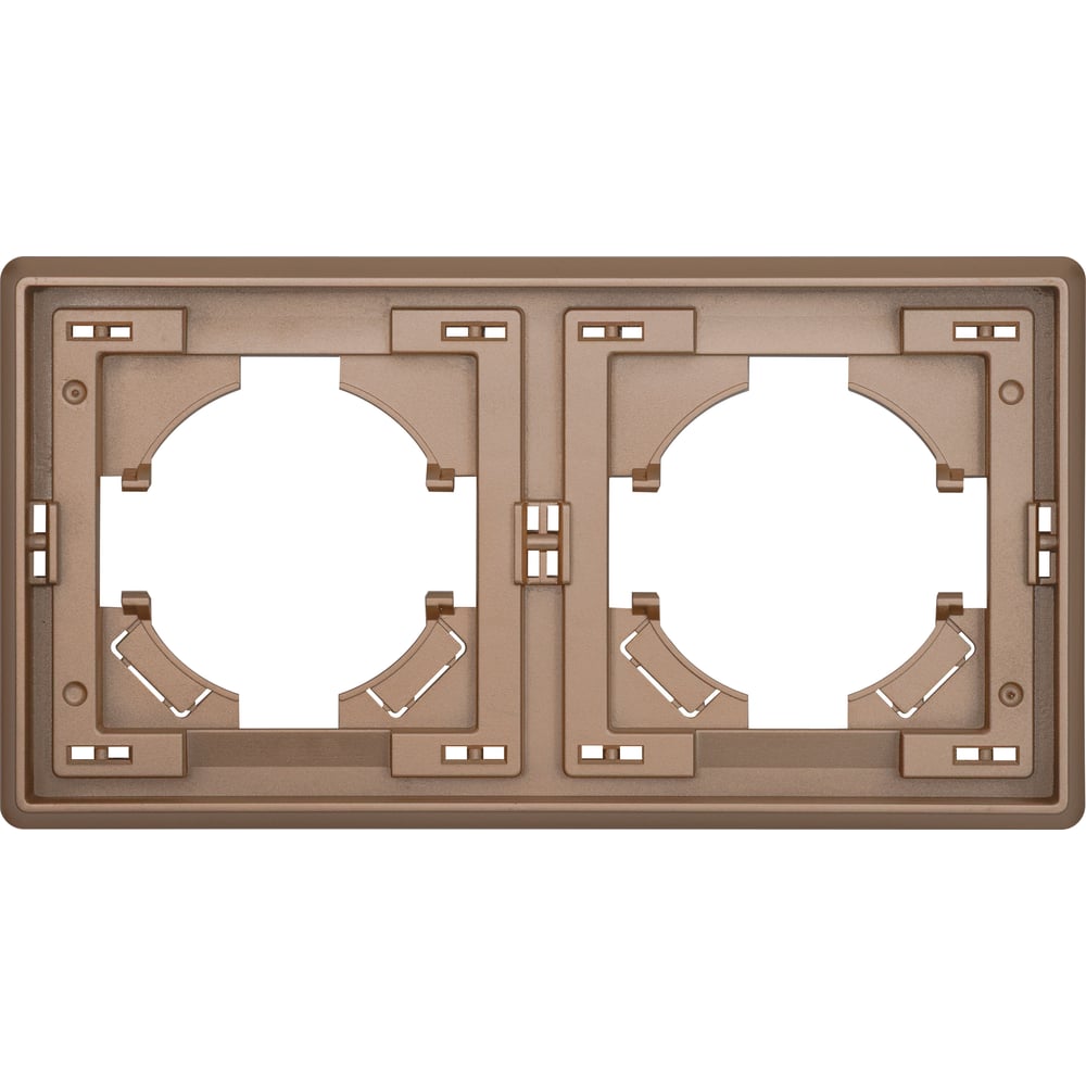 Изображение товара Рамка ALTECH 2 местная ENCORE 2PY шампань 07418