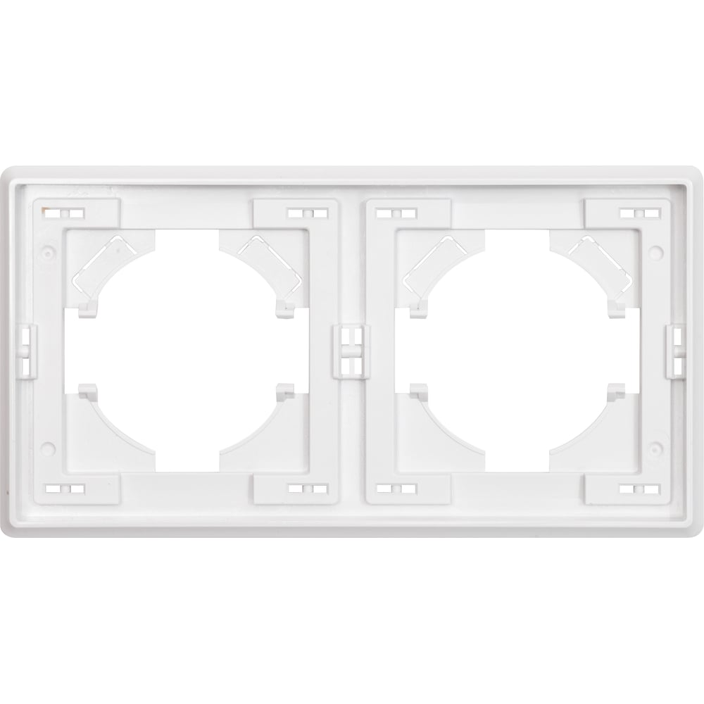 Изображение товара Рамка ALTECH 2 местная ENCORE 2PW белая для электроустановок