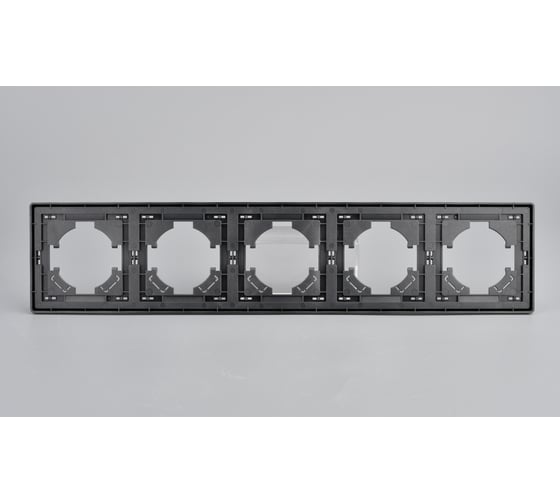 Изображение товара Рамка ALTECH 5 местная ENCORE 5PG графит 07416