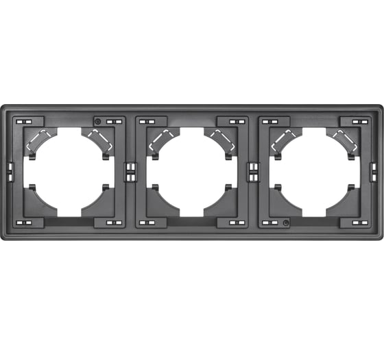 Изображение товара Рамка ALTECH 3 местная ENCORE 3PG графит 07414