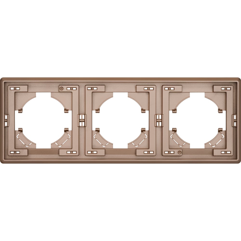 Изображение товара Рамка ALTECH 3 местная ENCORE 3PY шампань 07419