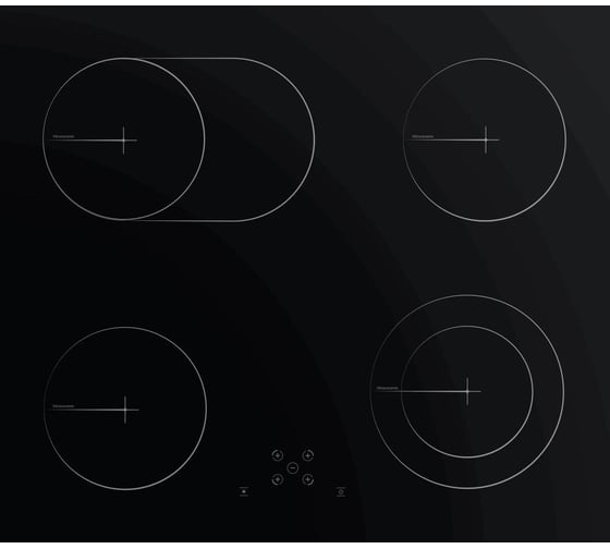 Изображение товара Независимая стеклокерамическая варочная поверхность Simfer 60 см H60D24S025