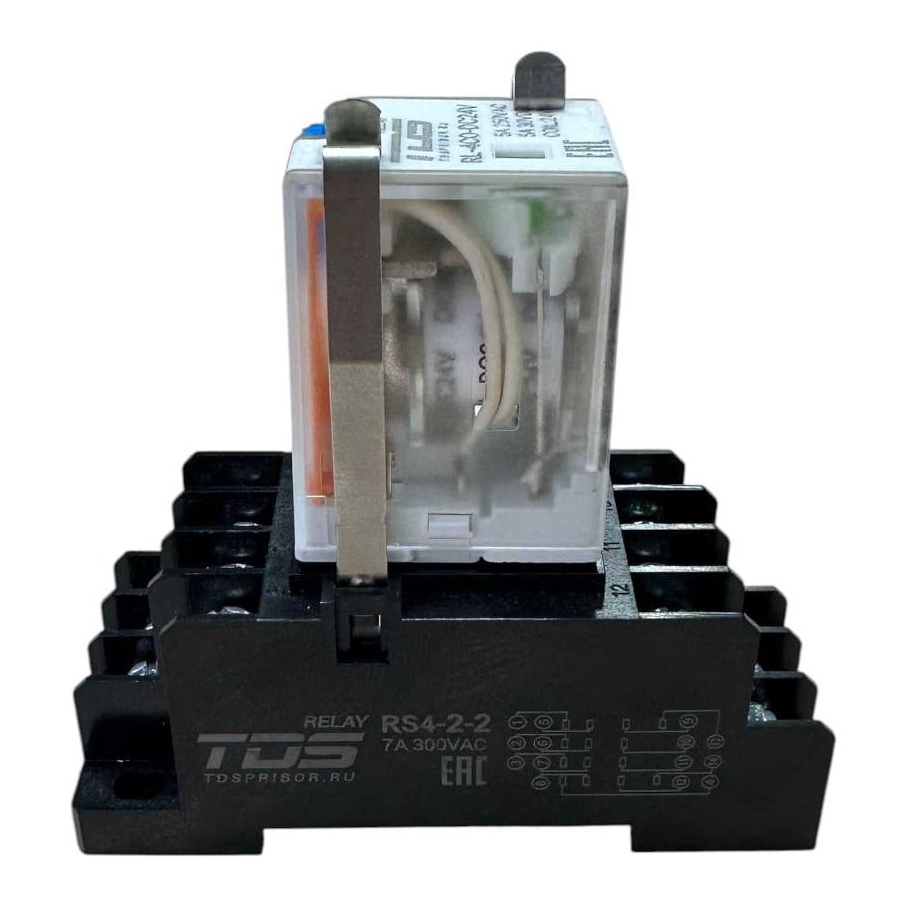 Изображение товара Промежуточное реле TDS RS4-2-2 с 4 контактами и индикацией