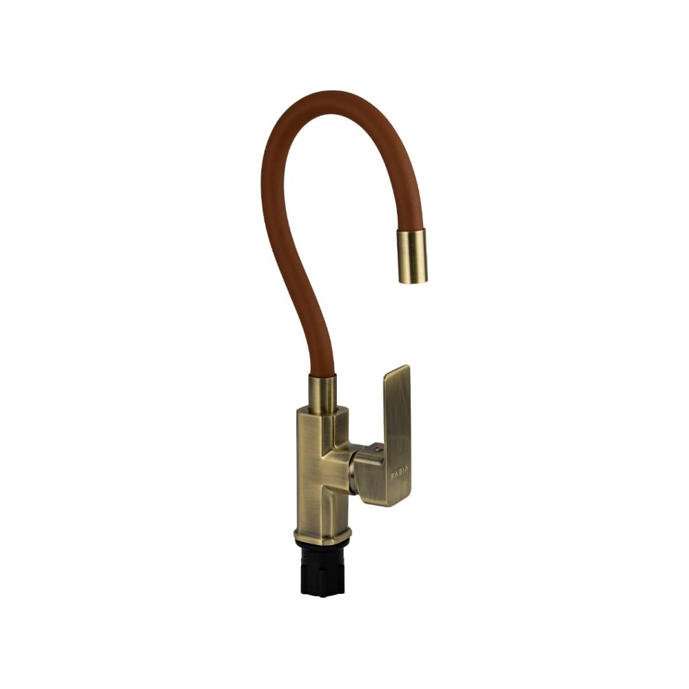 Изображение товара Смеситель для кухни FABIA с гибким изливом цвет бронза 9658