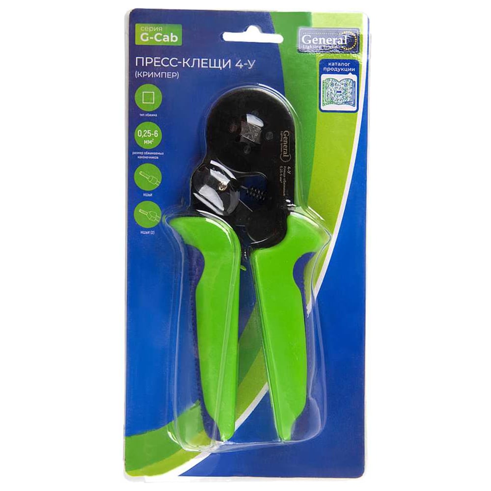 Изображение товара Пресс-клещи кримпер General Lighting Systems 4-У для втулочных наконечников