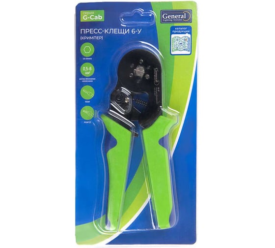 Изображение товара Пресс-клещи кримпер General Lighting Systems 6-У серия "G-Cab" 0,5-6 мм 901102